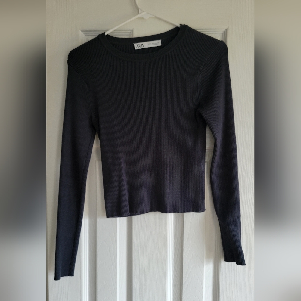 Zara Ribbed Knit Crop Top